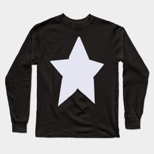 Periwinkle Very Peri Blue Very Pale Tone Star Long Sleeve T-Shirt